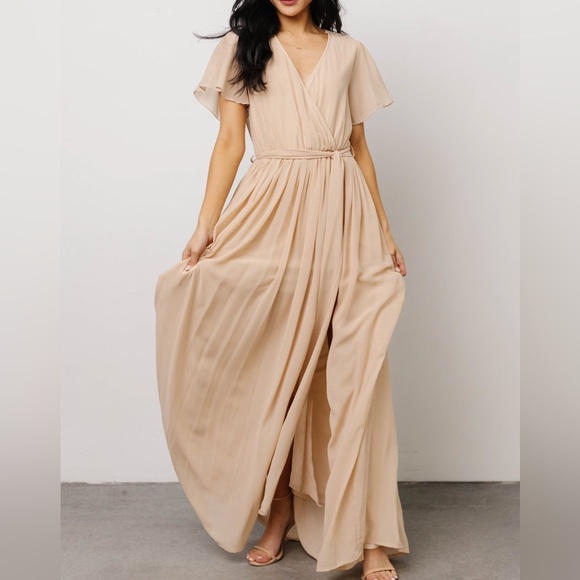 (Natural tan color) Kristina maxi dress (Baltic Born) - Picture 2 of 13
